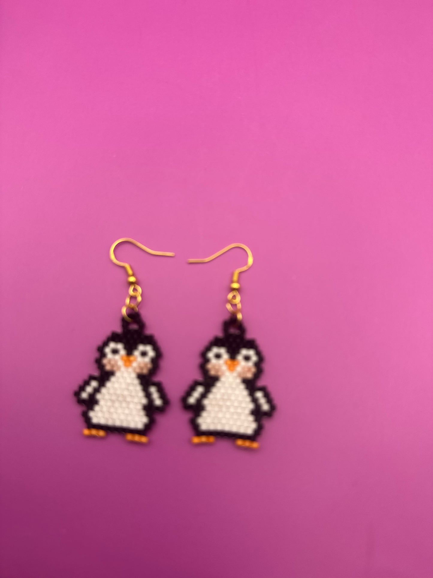 Penguin earrings