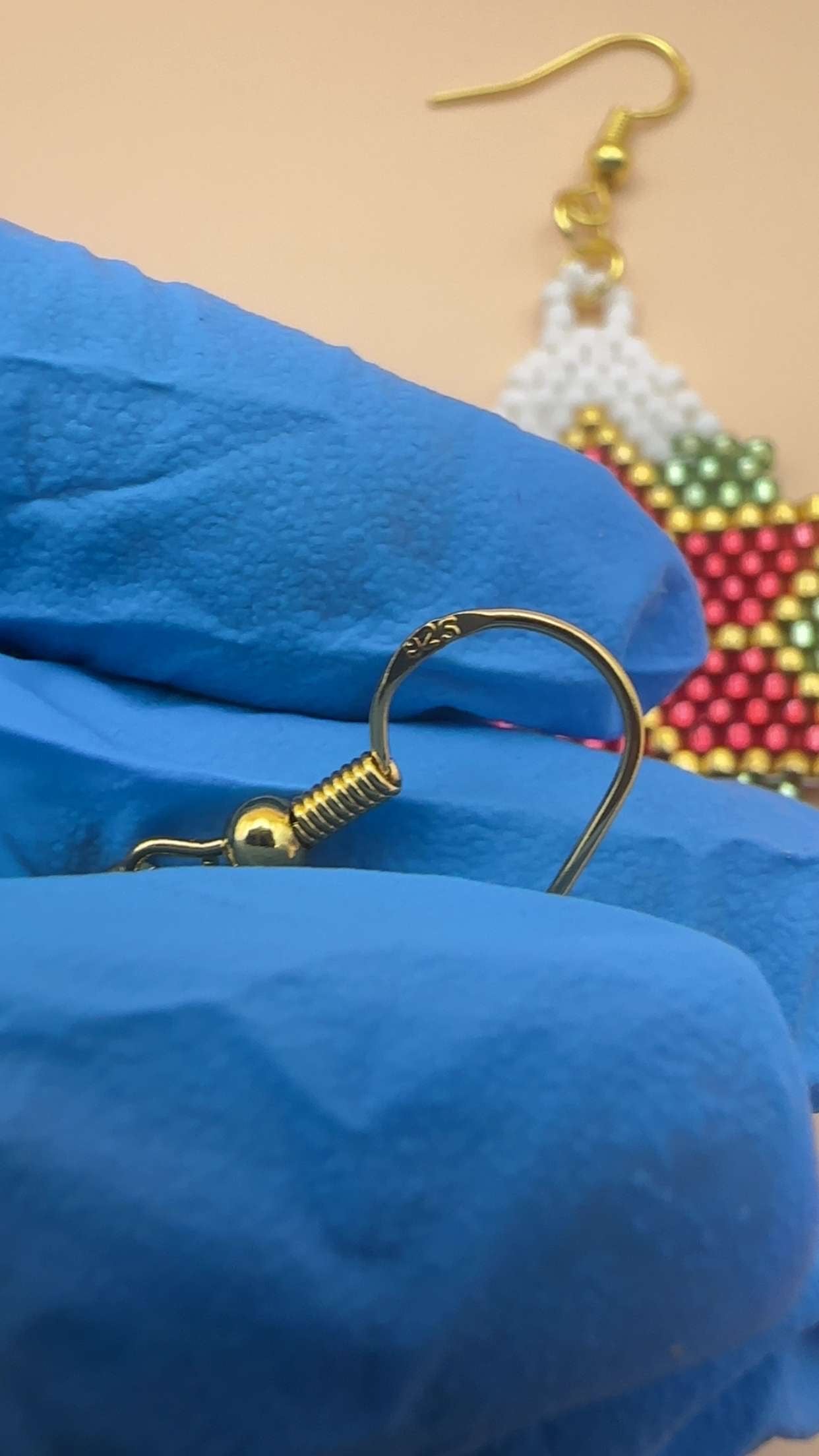 Aretes flor de navidad