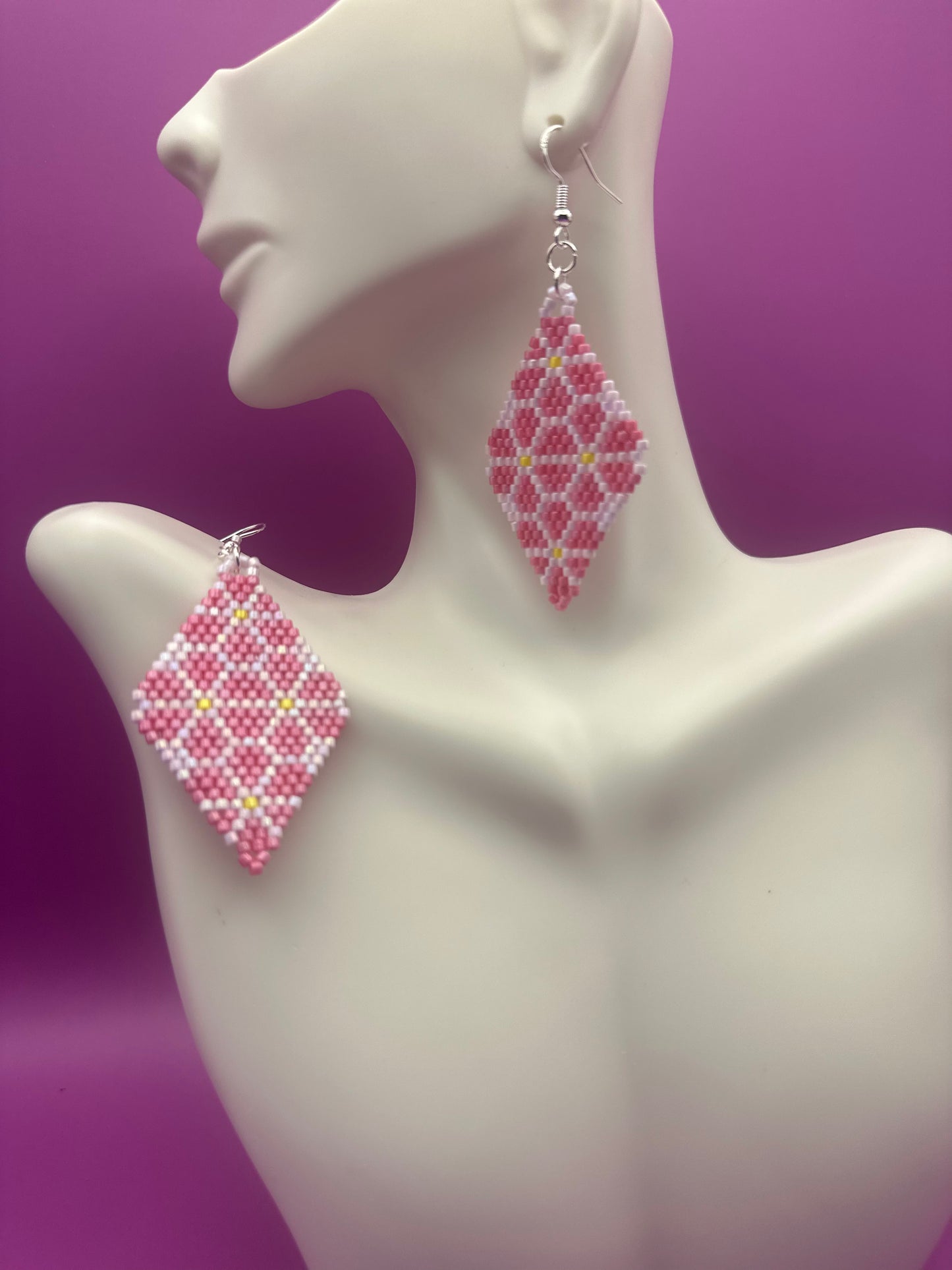Pink earrings