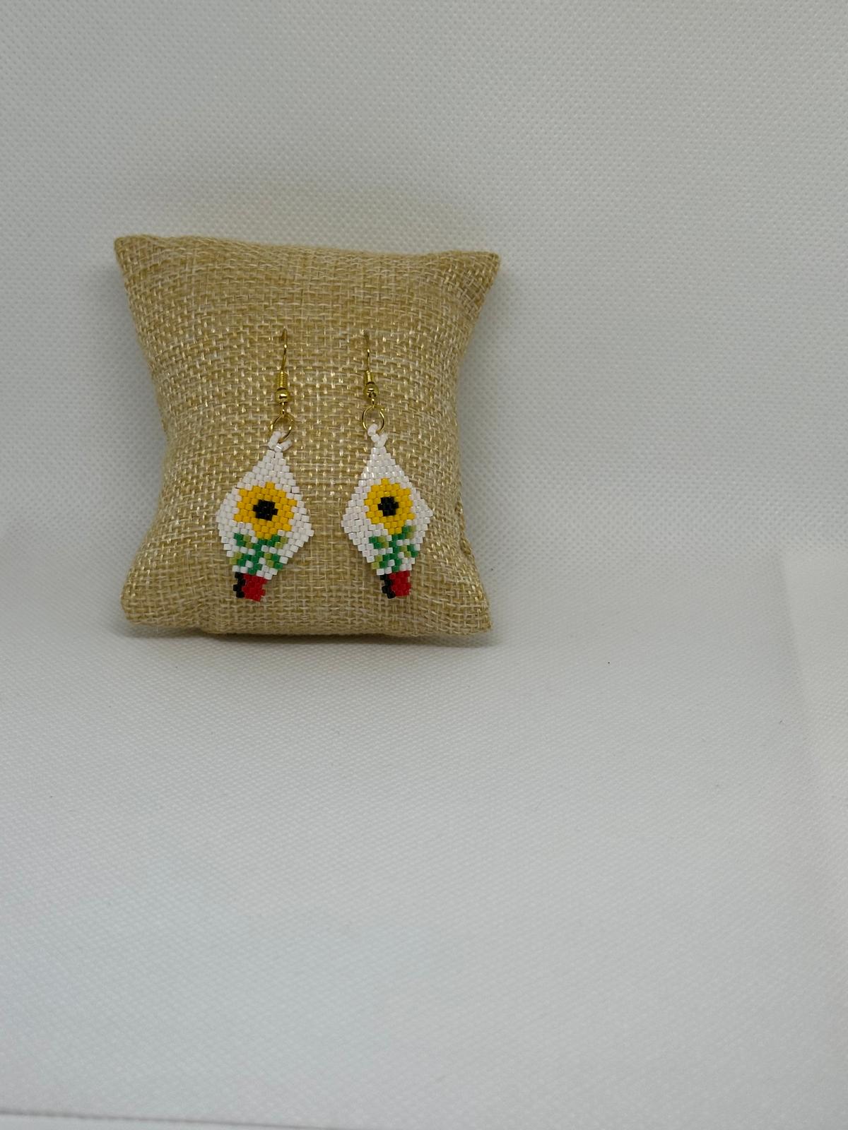 Aretes Girasol Miyuki