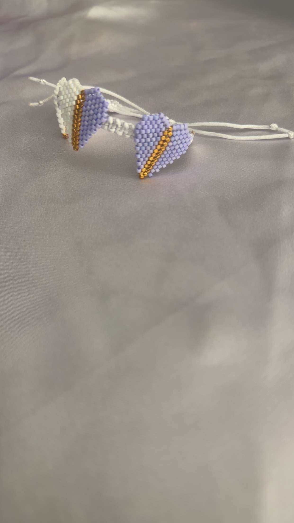 Pulsera estilo corazón macrame